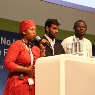 Noi Paulina Selepe auf dem Podium