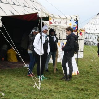 Das Frauenzelt beim Welcome Festival